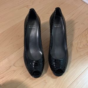 Stuart Weitzman peep toe heels, NEW size 9.5